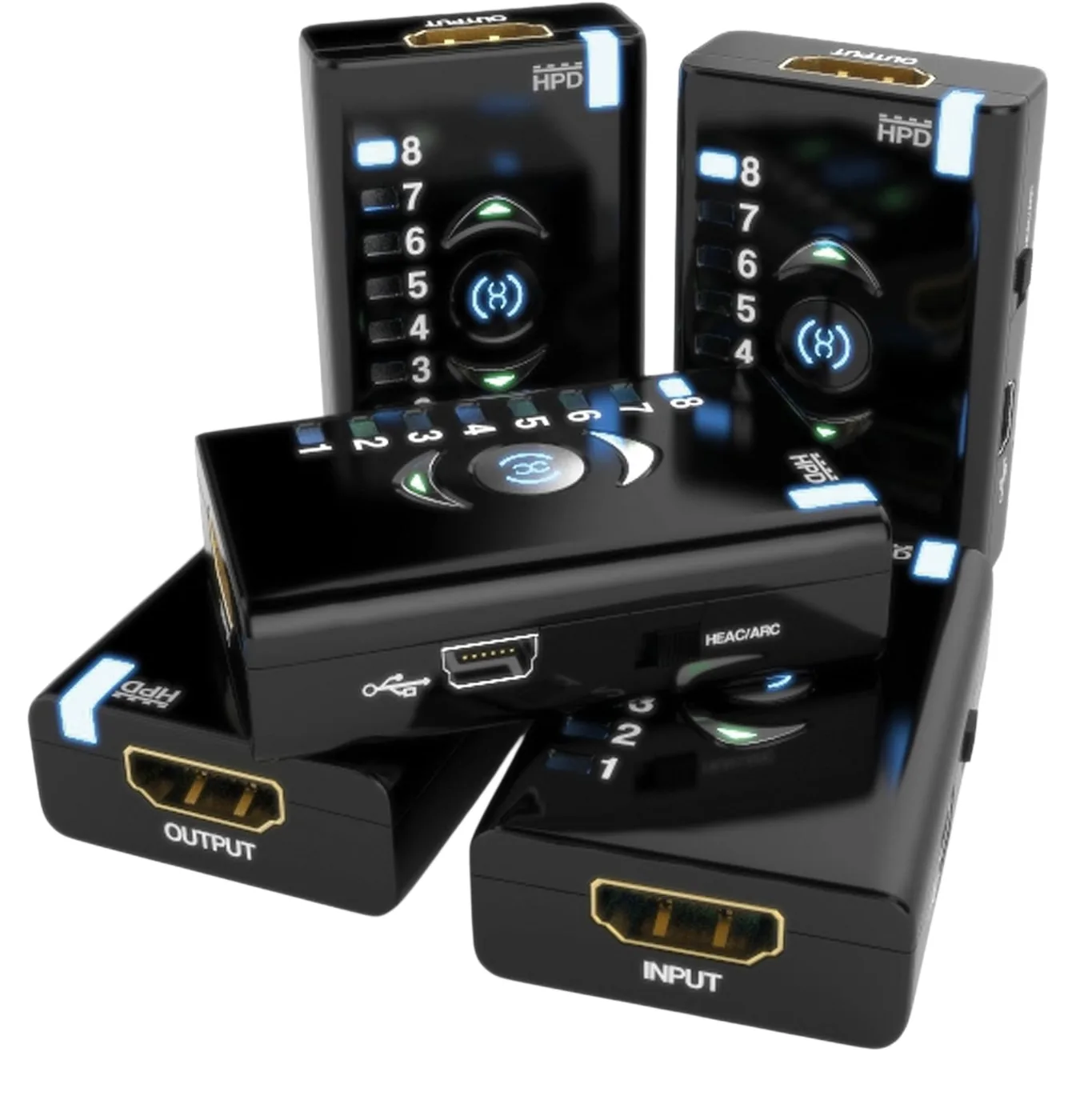 Meerdere DR HDMI apparaten vanuit verschillende hoeken