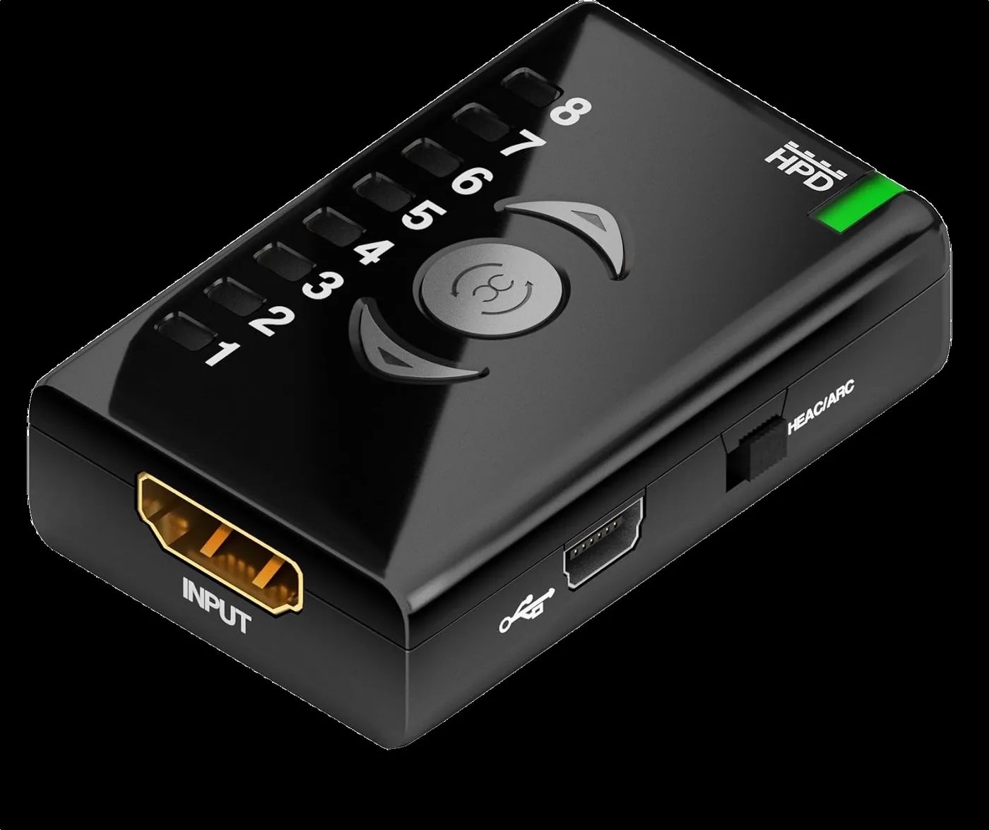 DR HDMI gezien vanaf de HDMI input en USB zijde